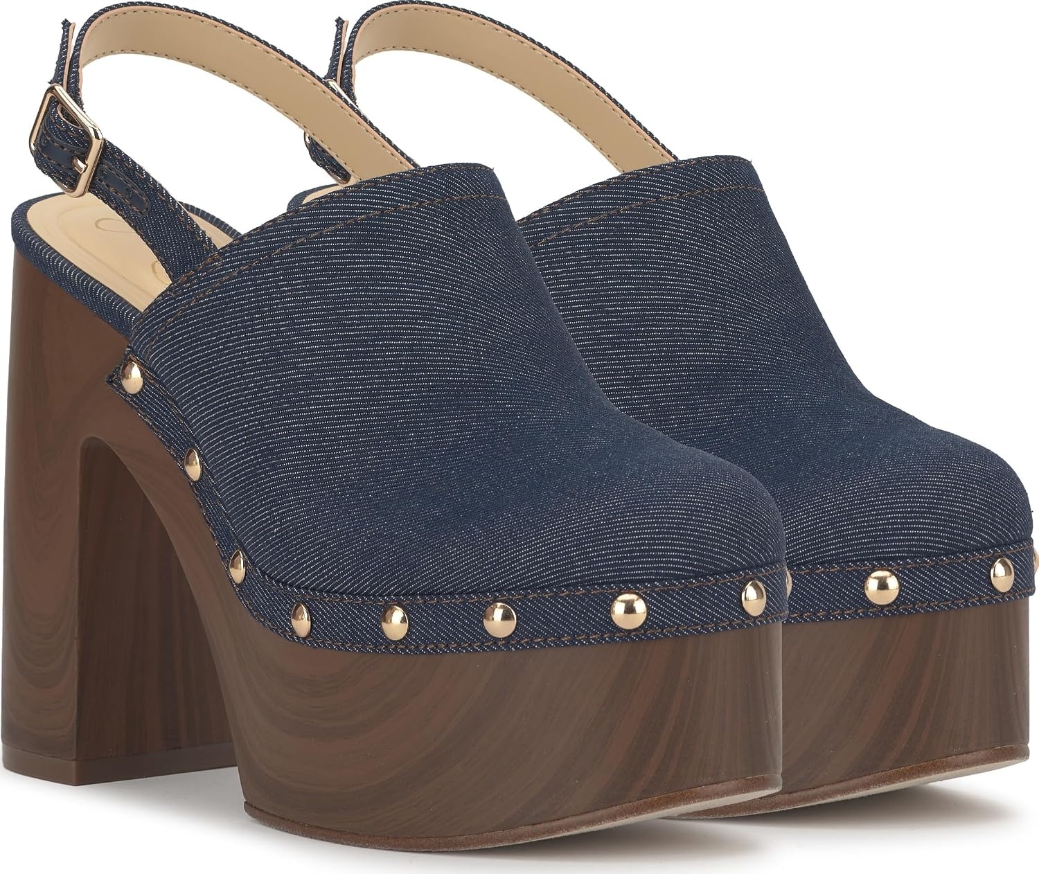 image:imageJessica Simpson Womens Cazea Studded Platform ClogIndigo Denim