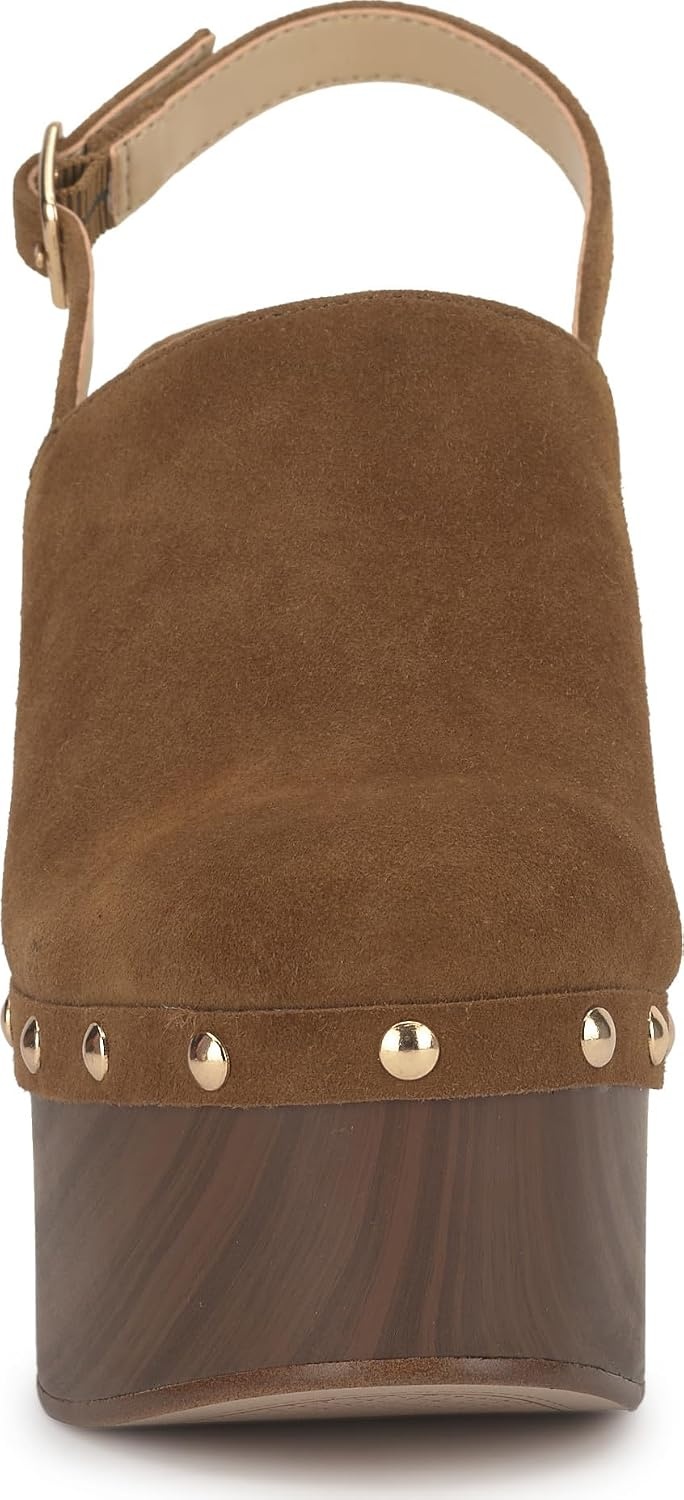 image:imageJessica Simpson Womens Cazea Studded Platform ClogSafari Brown Suede
