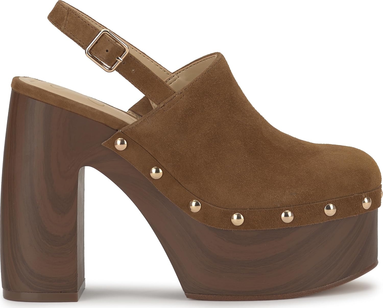 image:imageJessica Simpson Womens Cazea Studded Platform ClogSafari Brown Suede