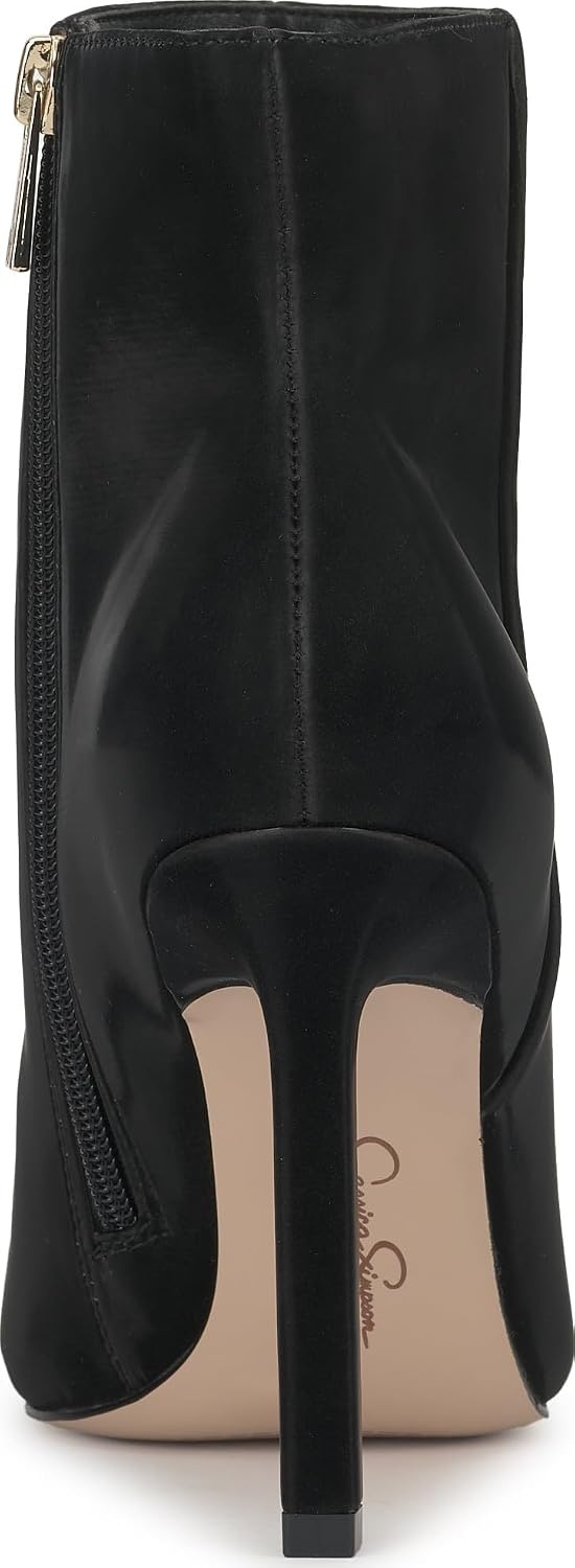 image:imageJessica Simpson Womens Debia High Heel Pointed Toe BootieBlack Sateen