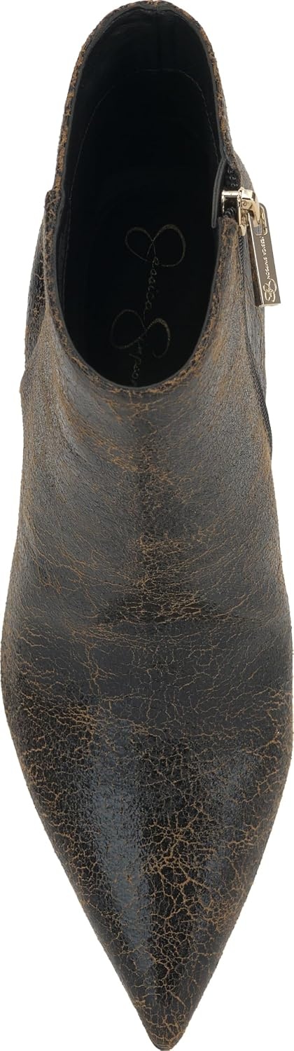 image:imageJessica Simpson Womens Debia High Heel Pointed Toe BootieBlackTan