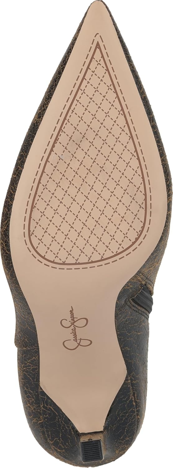 image:imageJessica Simpson Womens Debia High Heel Pointed Toe BootieBlackTan