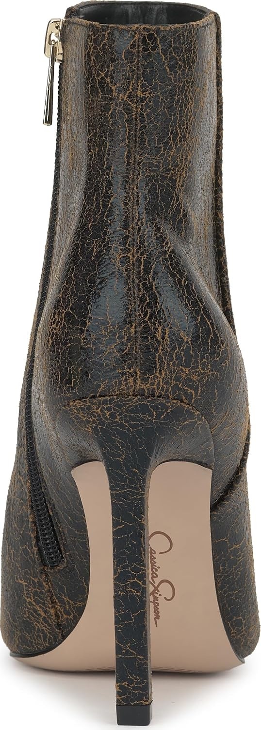 image:imageJessica Simpson Womens Debia High Heel Pointed Toe BootieBlackTan