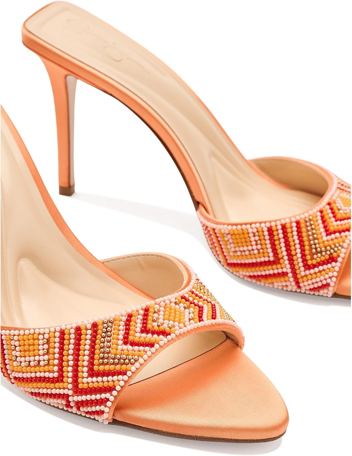 image:imageJessica Simpson Womens Dravie High Heel Sandal Red Muse 8Bright Tangerine