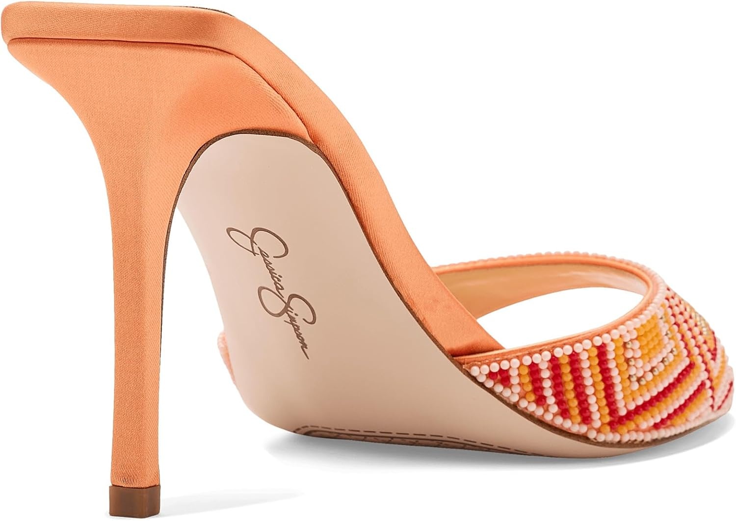 image:imageJessica Simpson Womens Dravie High Heel Sandal Red Muse 8Bright Tangerine