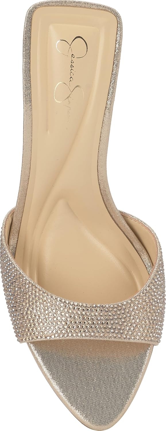 image:imageJessica Simpson Womens Dravie High Heel Sandal Red Muse 8Champagne Shimmer Sand