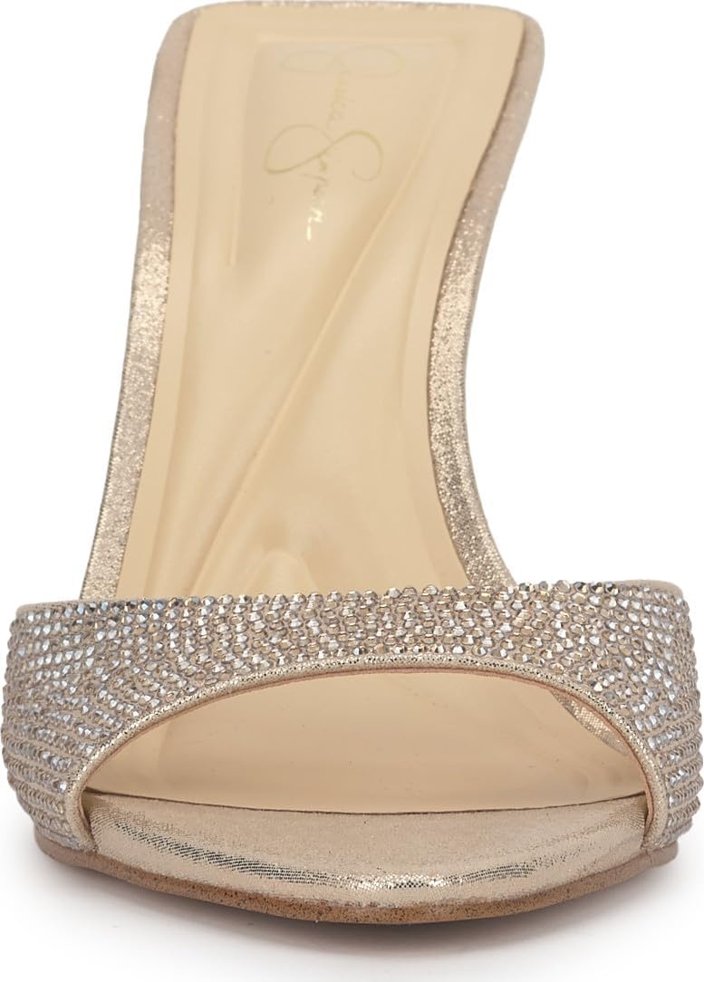 image:imageJessica Simpson Womens Dravie High Heel Sandal Red Muse 8Champagne Shimmer Sand
