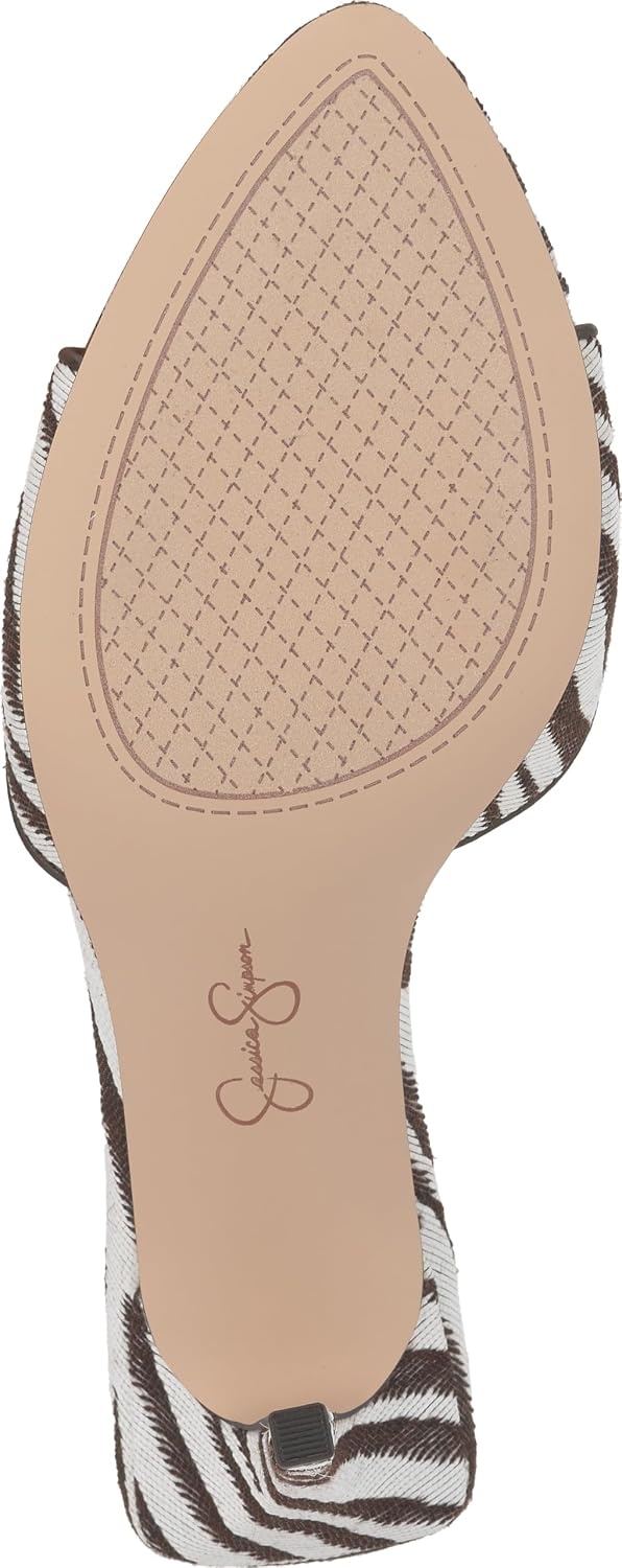 image:imageJessica Simpson Womens Dravie High Heel Sandal Red Muse 8IvoryBrown Zebra