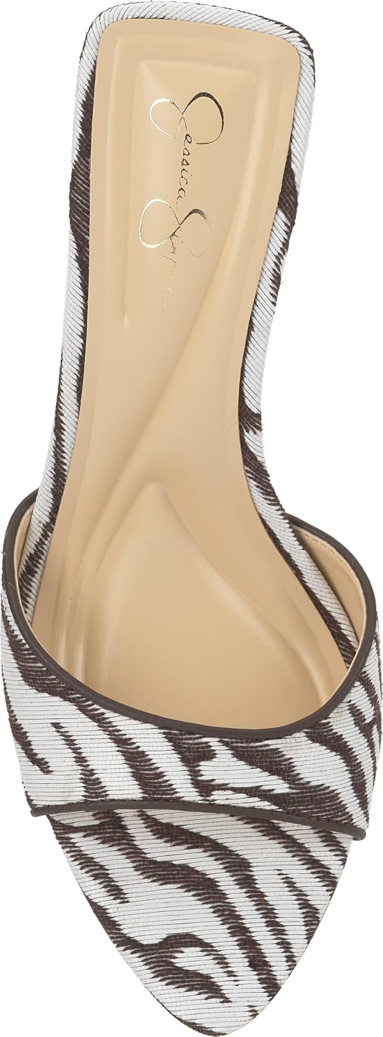 image:imageJessica Simpson Womens Dravie High Heel Sandal Red Muse 8IvoryBrown Zebra