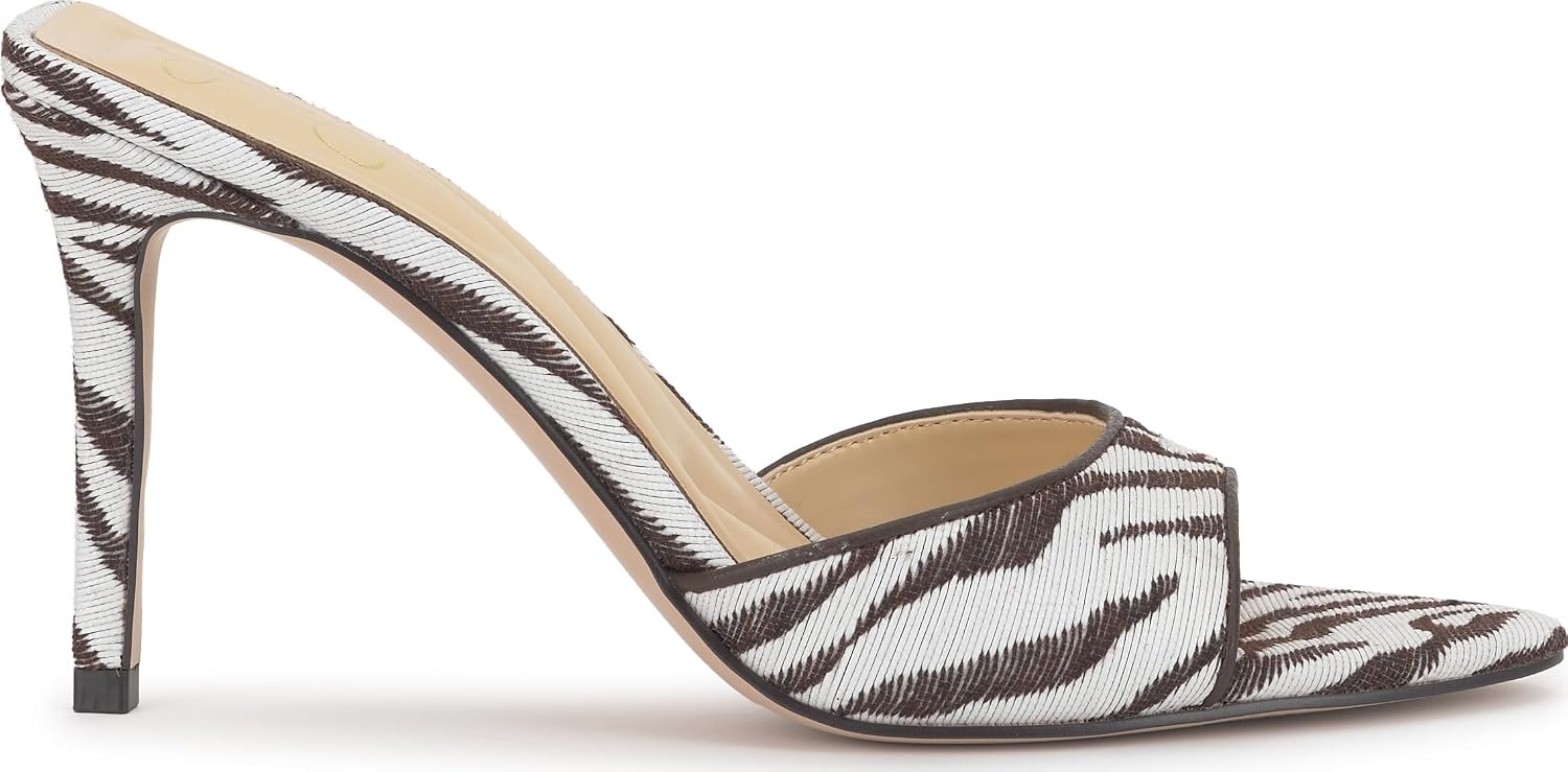 image:imageJessica Simpson Womens Dravie High Heel Sandal Red Muse 8IvoryBrown Zebra