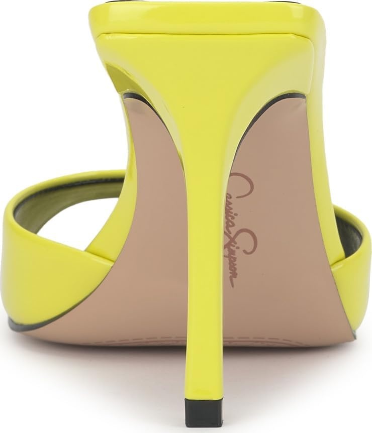 image:imageJessica Simpson Womens Dravie High Heel Sandal Red Muse 8Laser Lime Super Patent