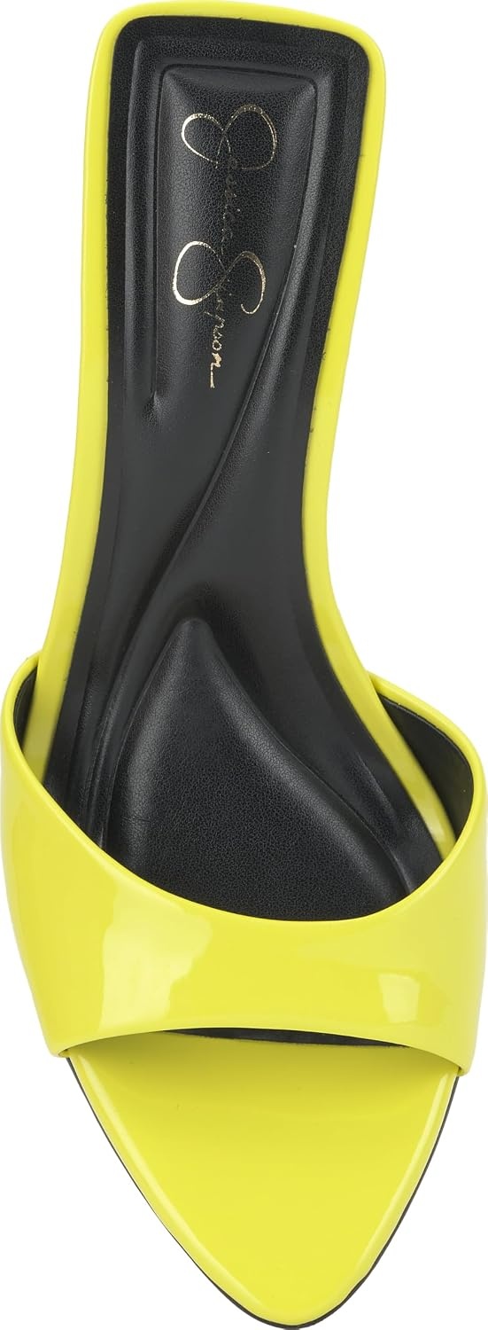 image:imageJessica Simpson Womens Dravie High Heel Sandal Red Muse 8Laser Lime Super Patent