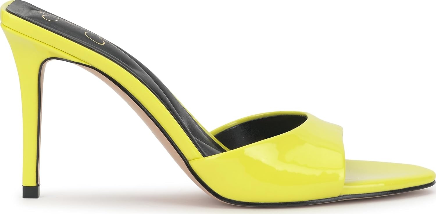 image:imageJessica Simpson Womens Dravie High Heel Sandal Red Muse 8Laser Lime Super Patent