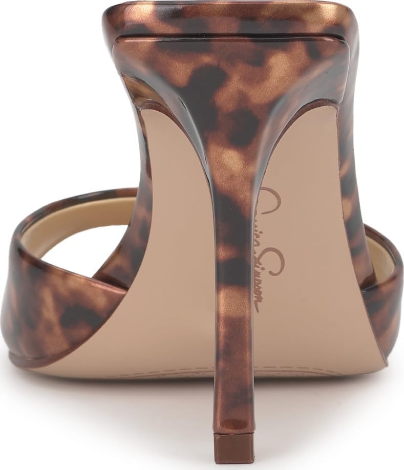 image:imageJessica Simpson Womens Dravie High Heel Sandal Red Muse 8Natural Tortoise Patent