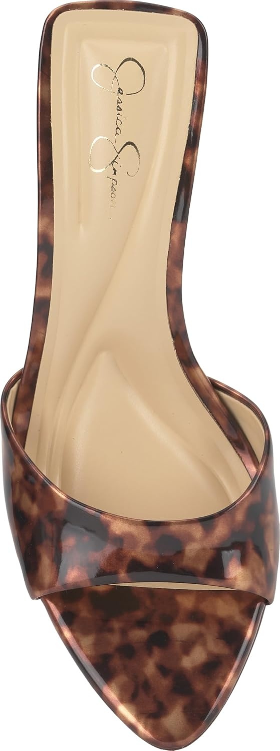 image:imageJessica Simpson Womens Dravie High Heel Sandal Red Muse 8Natural Tortoise Patent