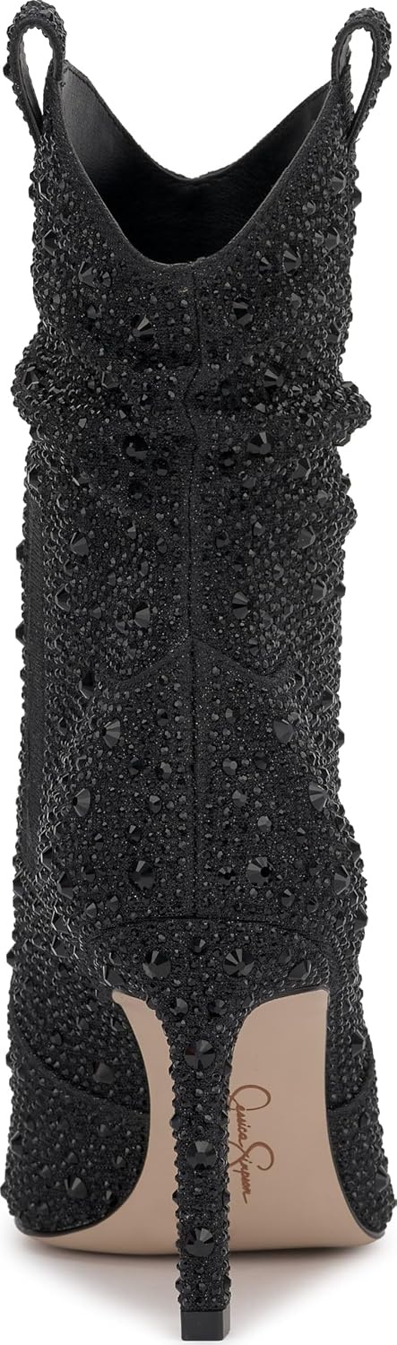 image:imageJessica Simpson Womens Evgena Embellished Western BootBlack
