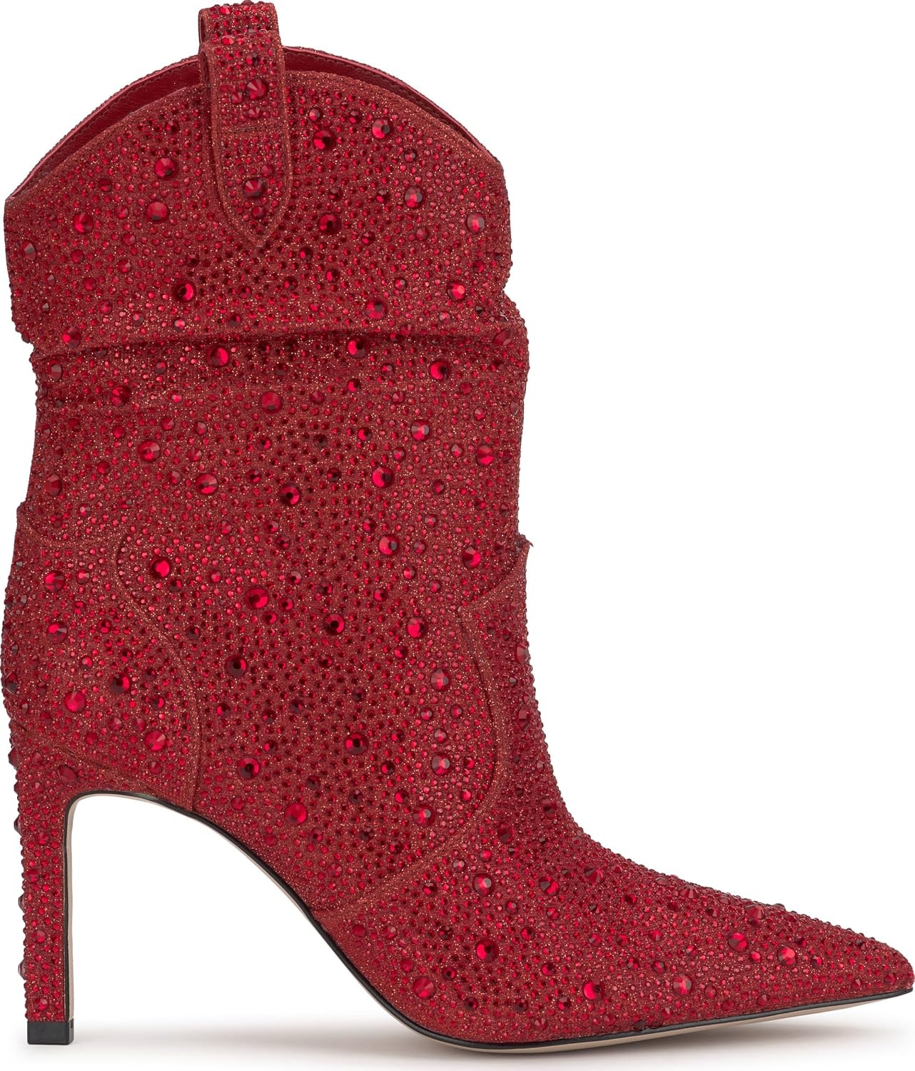 image:imageJessica Simpson Womens Evgena Embellished Western BootRed Muse