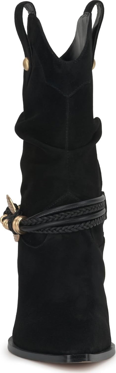 image:imageJessica Simpson Womens Hanie Western Slouch BootieBlackBlack Suede