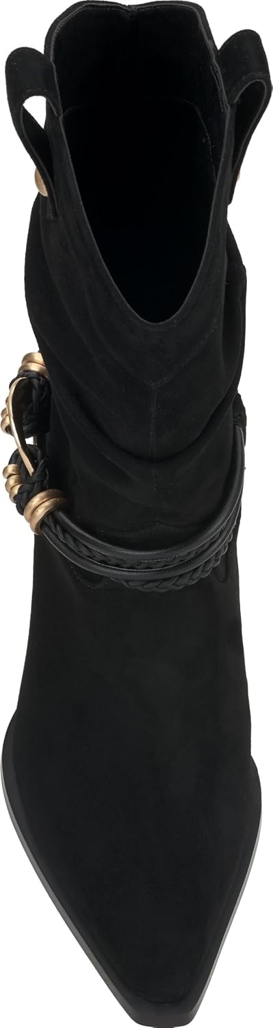 image:imageJessica Simpson Womens Hanie Western Slouch BootieBlackBlack Suede