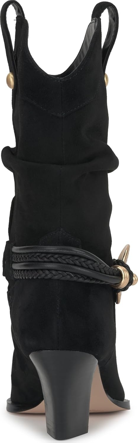 image:imageJessica Simpson Womens Hanie Western Slouch BootieBlackBlack Suede
