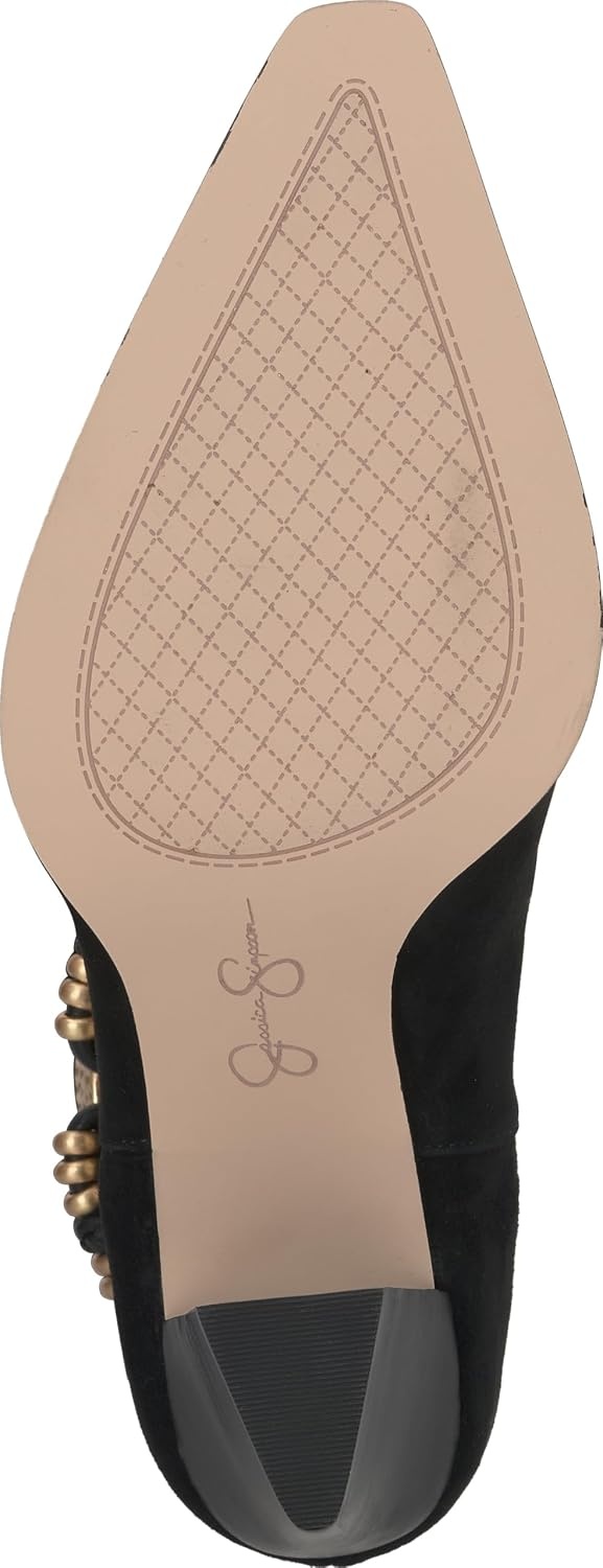 image:imageJessica Simpson Womens Hanie Western Slouch BootieBlackBlack Suede