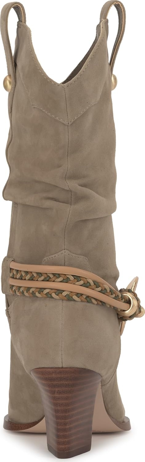 image:imageJessica Simpson Womens Hanie Western Slouch BootieLight Grey Suede