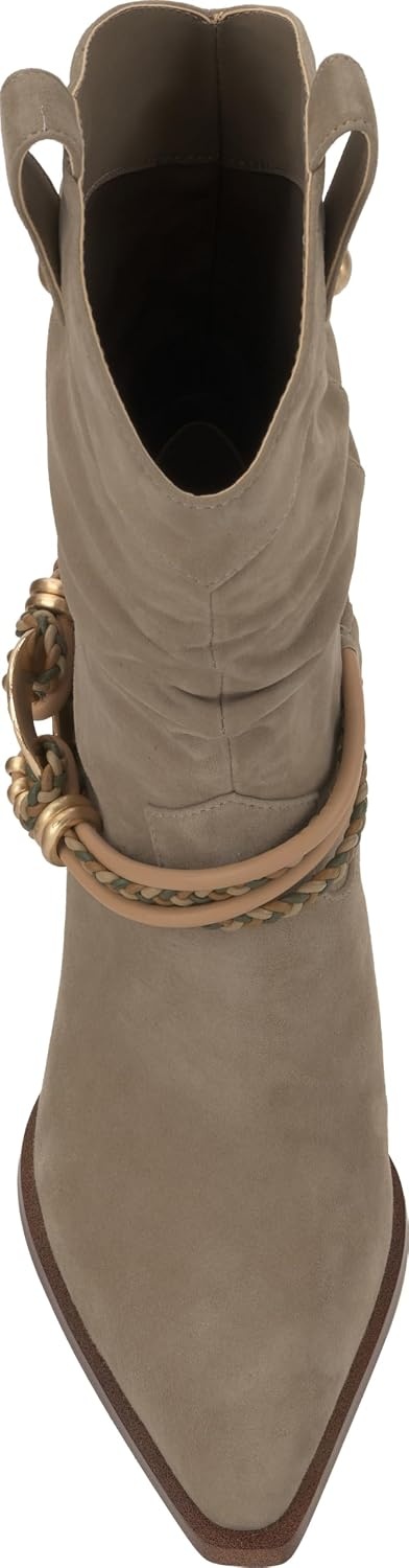 image:imageJessica Simpson Womens Hanie Western Slouch BootieLight Grey Suede