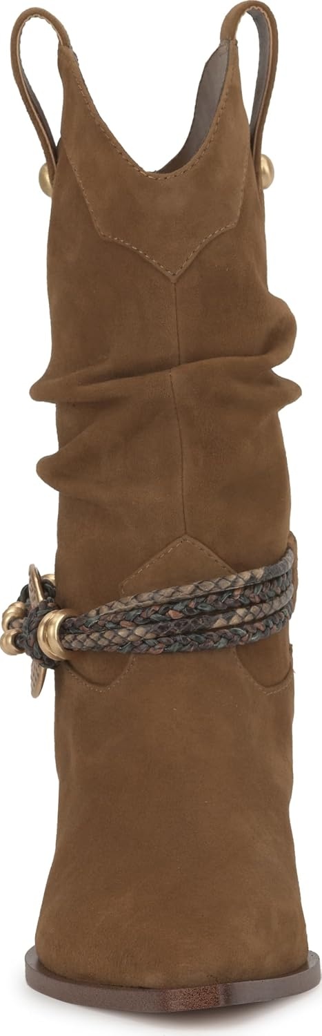 image:imageJessica Simpson Womens Hanie Western Slouch BootieSafari Brown Suede