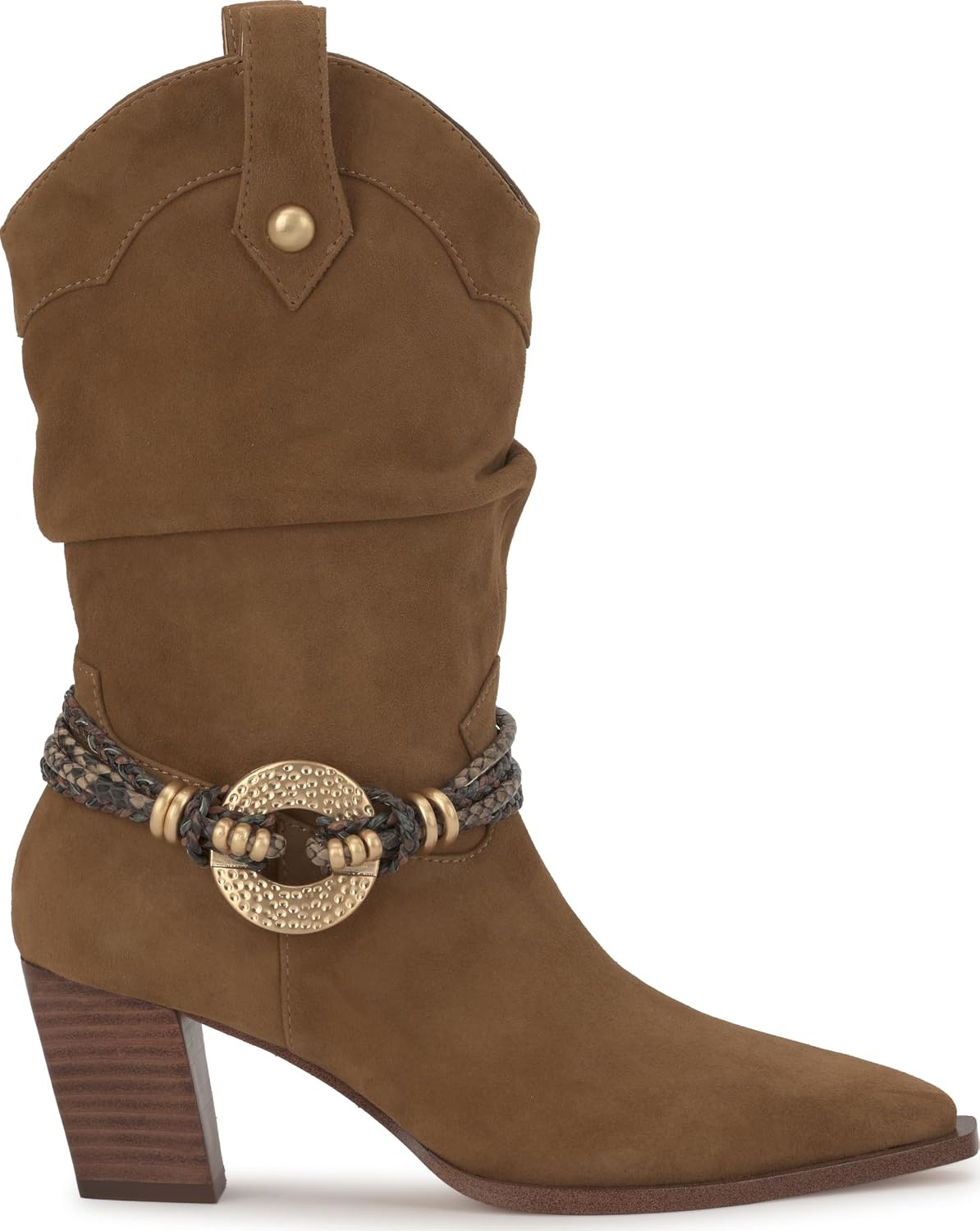 image:imageJessica Simpson Womens Hanie Western Slouch BootieSafari Brown Suede