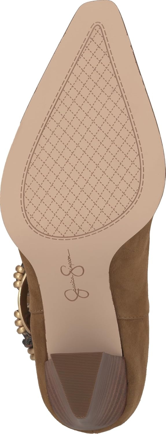 image:imageJessica Simpson Womens Hanie Western Slouch BootieSafari Brown Suede