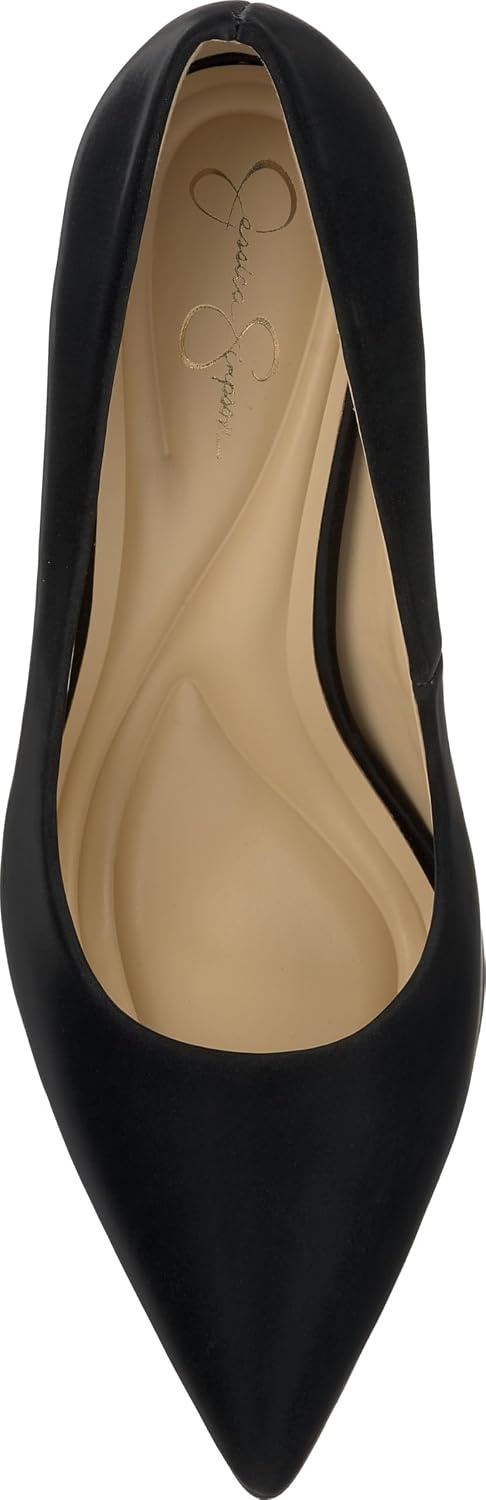 image:imageJessica Simpson Womens Kheloe Pointed Toe PumpBlack Sateen