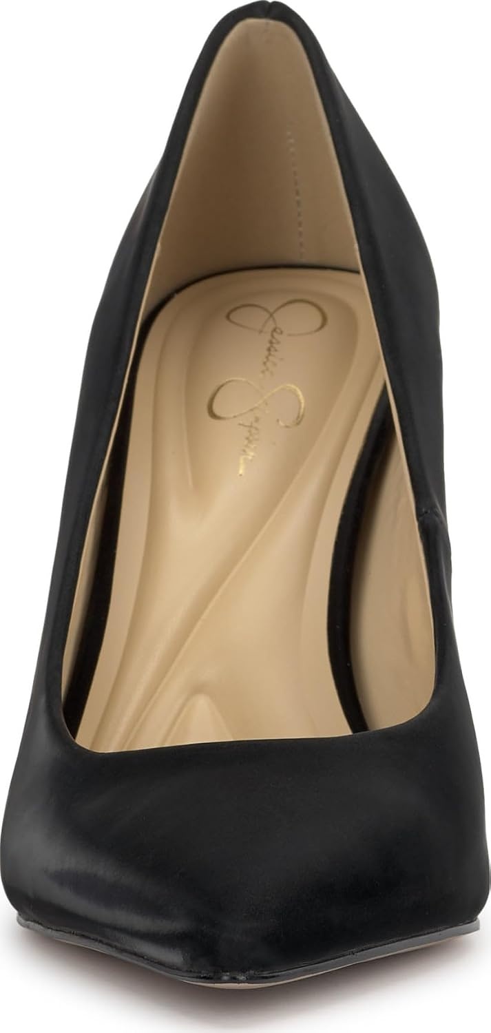 image:imageJessica Simpson Womens Kheloe Pointed Toe PumpBlack Sateen