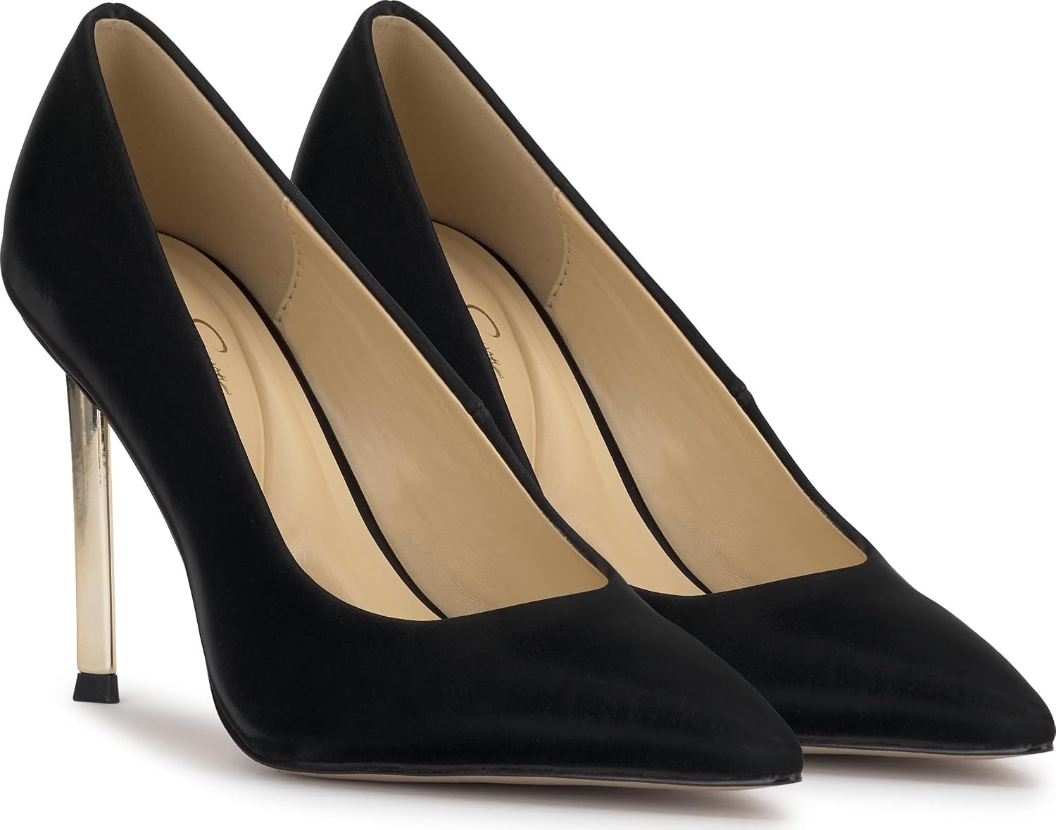 image:imageJessica Simpson Womens Kheloe Pointed Toe PumpBlack Sateen