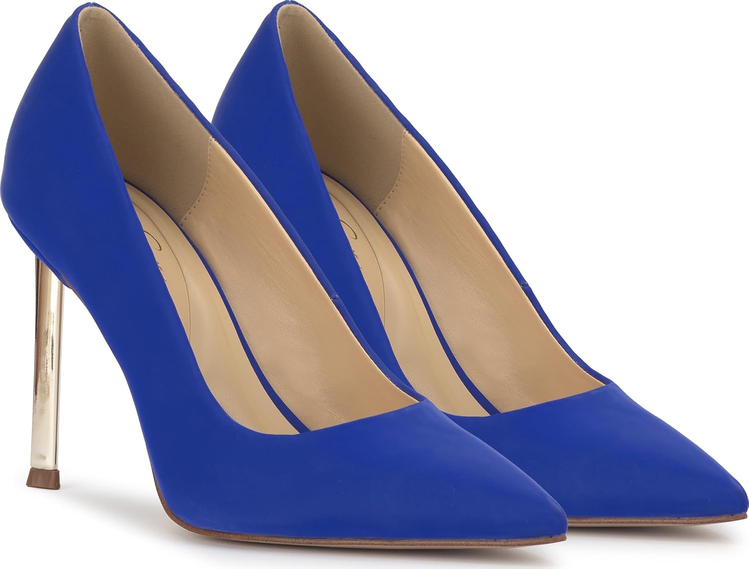image:imageJessica Simpson Womens Kheloe Pointed Toe PumpBlue Royale Sateen