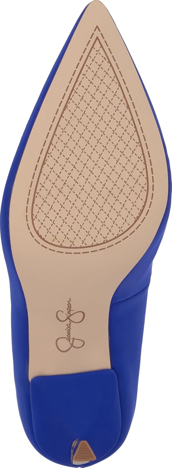 image:imageJessica Simpson Womens Kheloe Pointed Toe PumpBlue Royale Sateen