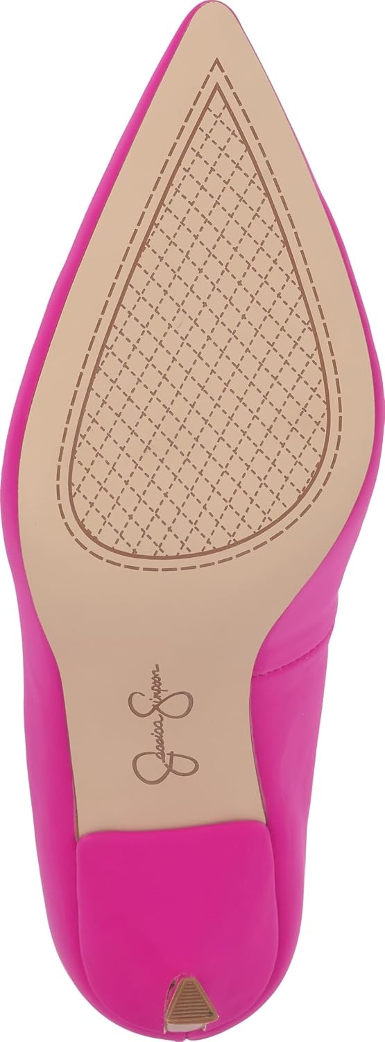 image:imageJessica Simpson Womens Kheloe Pointed Toe PumpBright Fuchsia Sateen