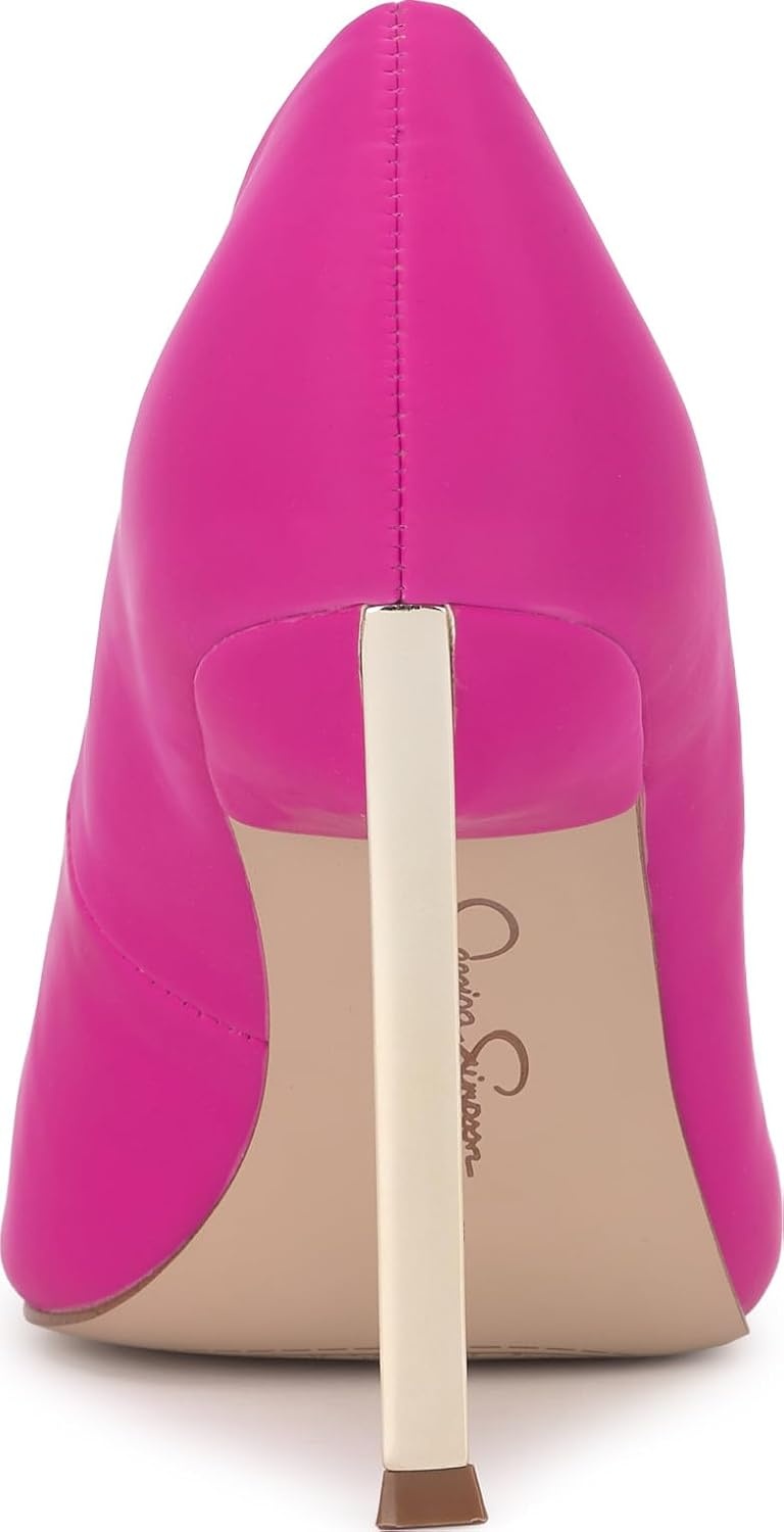 image:imageJessica Simpson Womens Kheloe Pointed Toe PumpBright Fuchsia Sateen