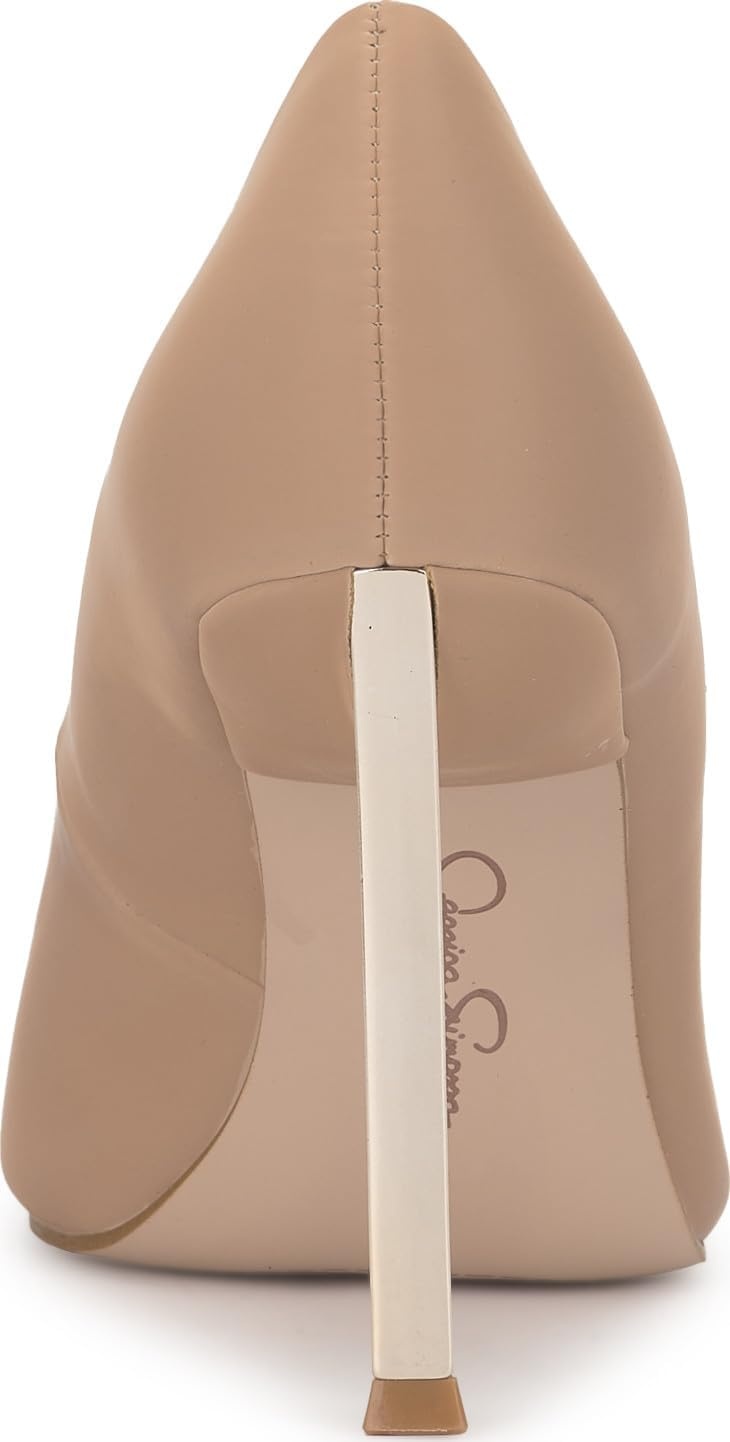 image:imageJessica Simpson Womens Kheloe Pointed Toe PumpBuff Sateen