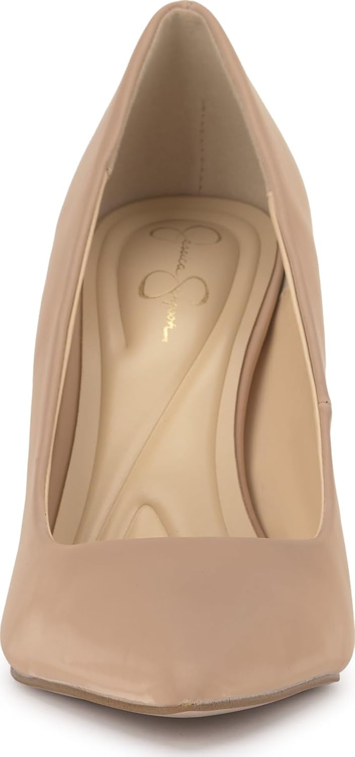 image:imageJessica Simpson Womens Kheloe Pointed Toe PumpBuff Sateen