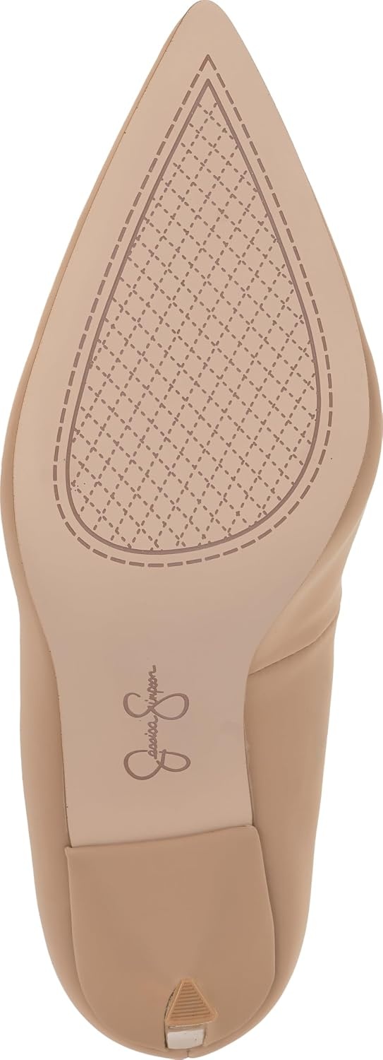 image:imageJessica Simpson Womens Kheloe Pointed Toe PumpBuff Sateen