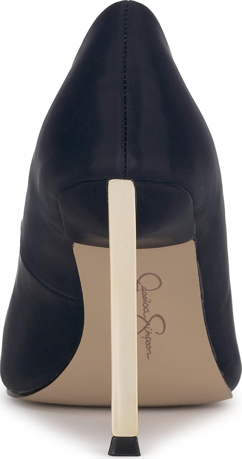 image:imageJessica Simpson Womens Kheloe Pointed Toe PumpDark Night Sateen