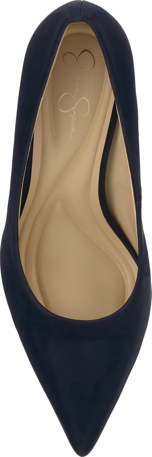 image:imageJessica Simpson Womens Kheloe Pointed Toe PumpDark Night Sateen