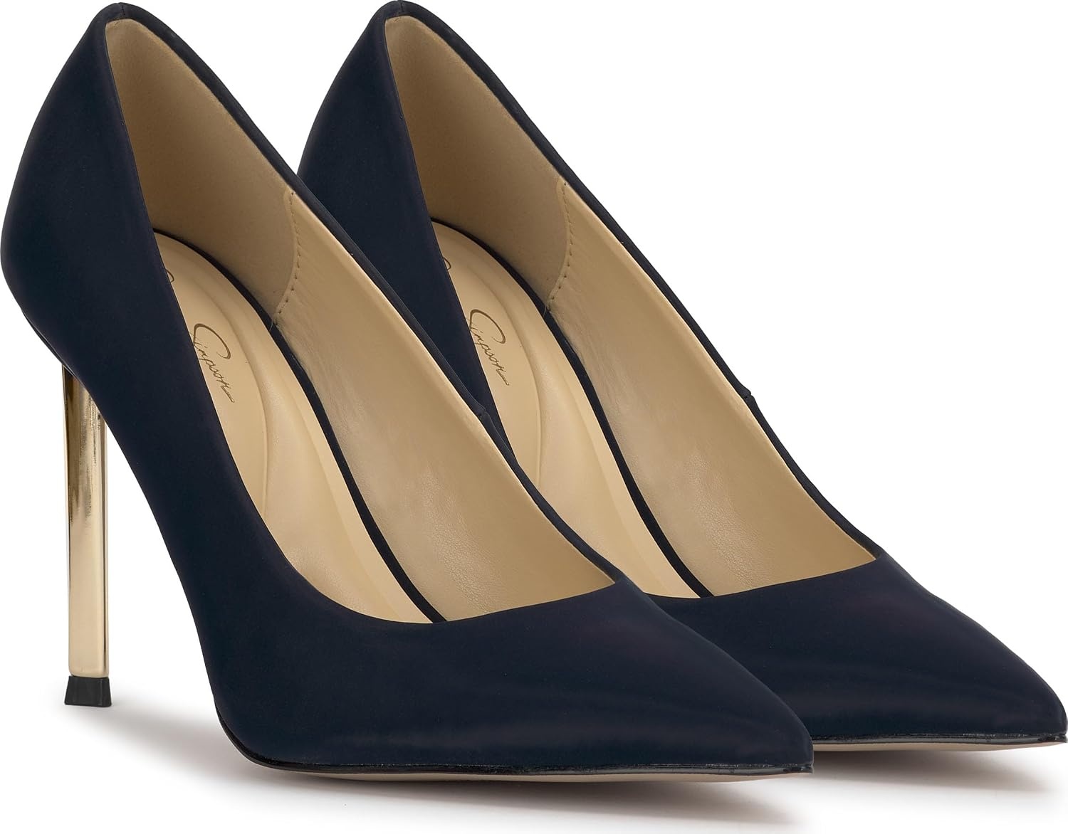 image:imageJessica Simpson Womens Kheloe Pointed Toe PumpDark Night Sateen