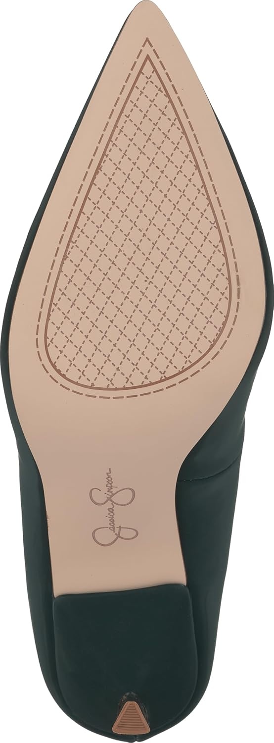 image:imageJessica Simpson Womens Kheloe Pointed Toe PumpGreen Sateen