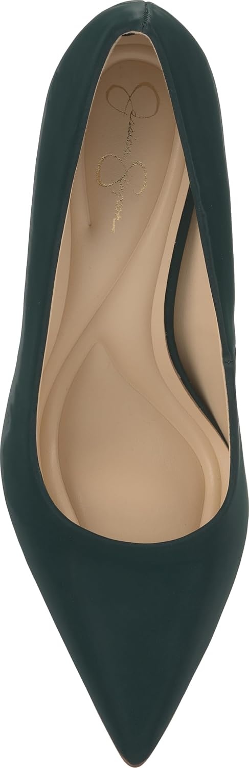 image:imageJessica Simpson Womens Kheloe Pointed Toe PumpGreen Sateen