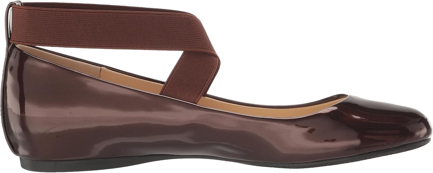 image:imageJessica Simpson Womens Mandayss Cross Strap Ballet FlatDeep Brown