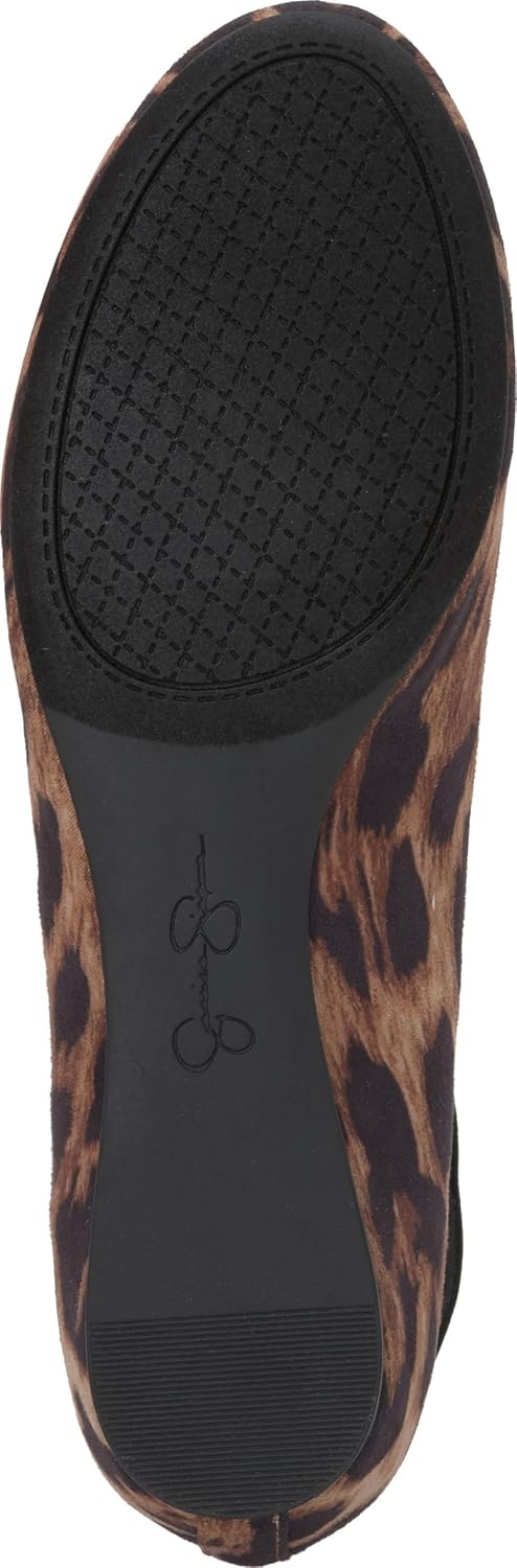 image:imageJessica Simpson Womens Mandayss Cross Strap Ballet FlatNatural Dolly Leopard