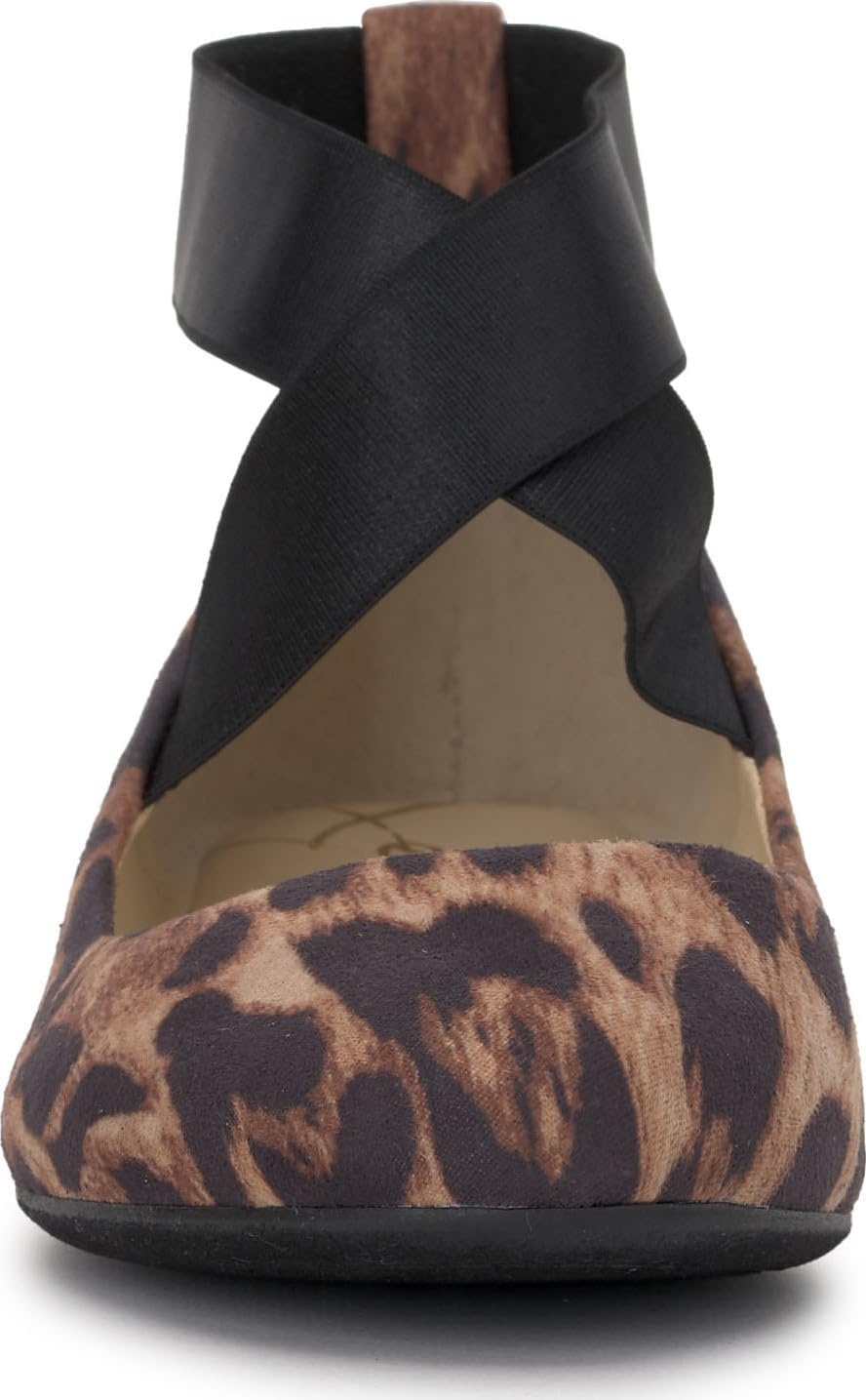 image:imageJessica Simpson Womens Mandayss Cross Strap Ballet FlatNatural Dolly Leopard