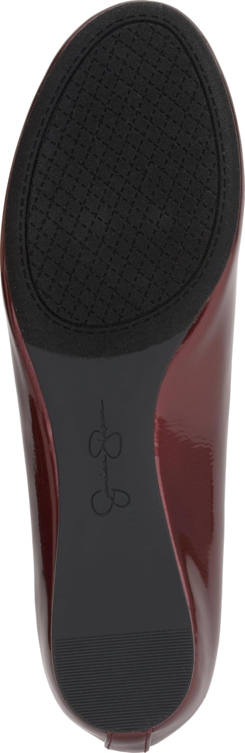image:imageJessica Simpson Womens Mandayss Cross Strap Ballet FlatOxblood