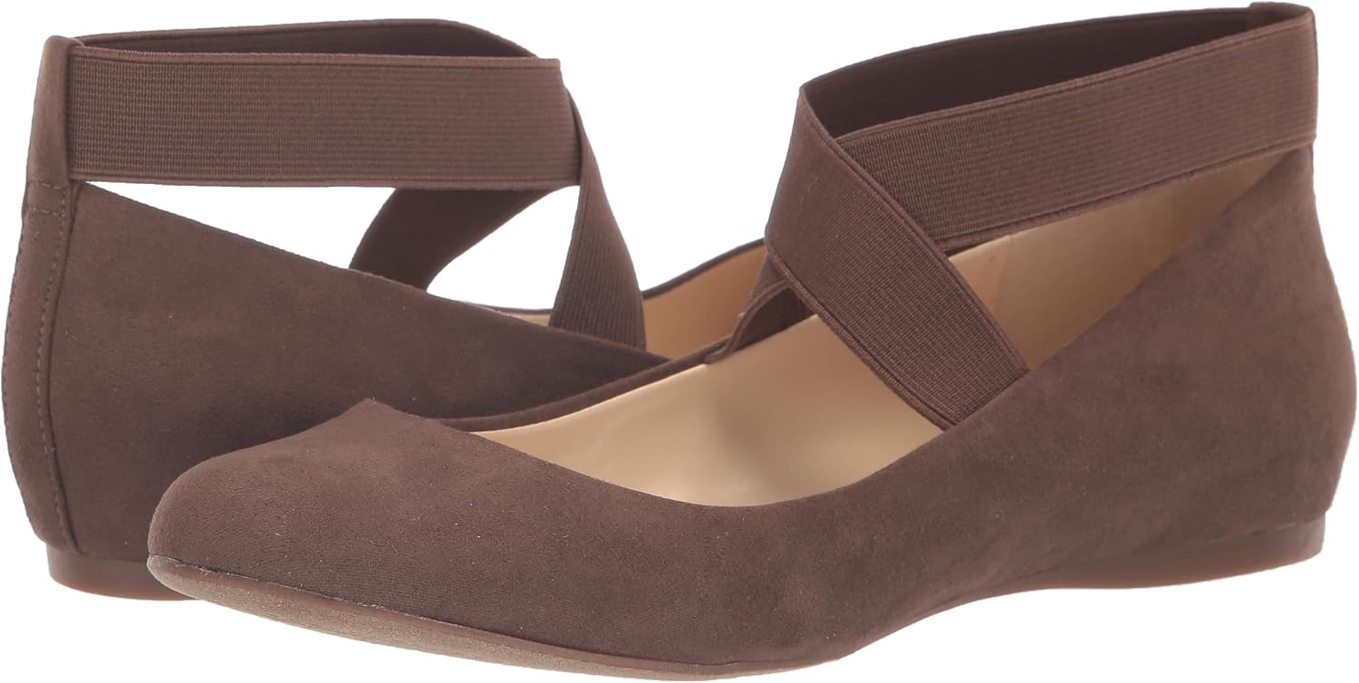 image:imageJessica Simpson Womens Mandayss Cross Strap Ballet FlatSable